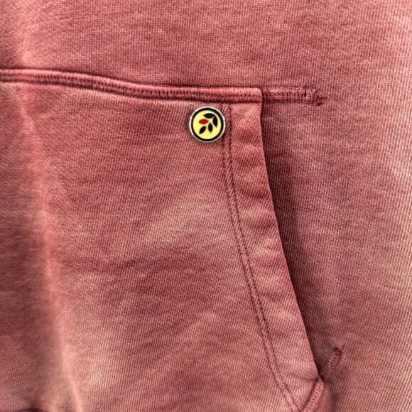 Ever Distressed Hoodie Sweatshirt With Kangaroo Pocket Arm Patch Size Small - Picture 4 of 10